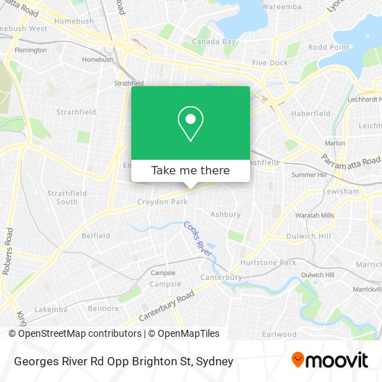 Georges River Rd Opp Brighton St map