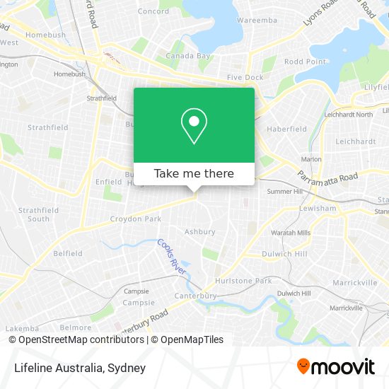 Lifeline Australia map