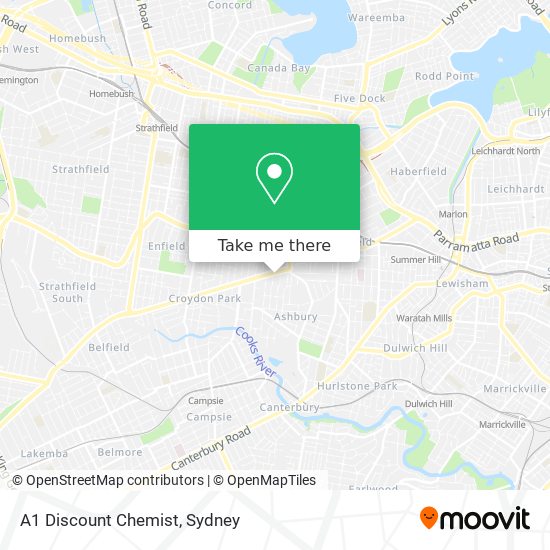 A1 Discount Chemist map