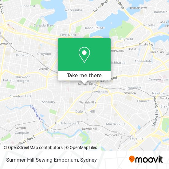 Mapa Summer Hill Sewing Emporium