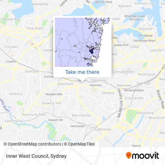 Inner West Council map