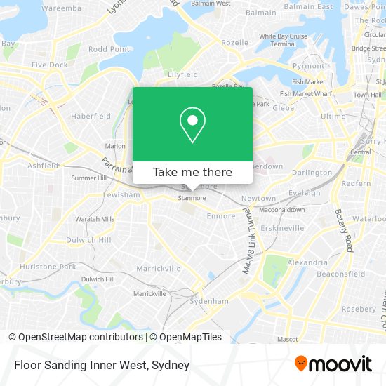 Floor Sanding Inner West map