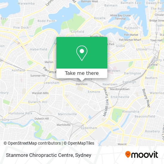 Mapa Stanmore Chiropractic Centre