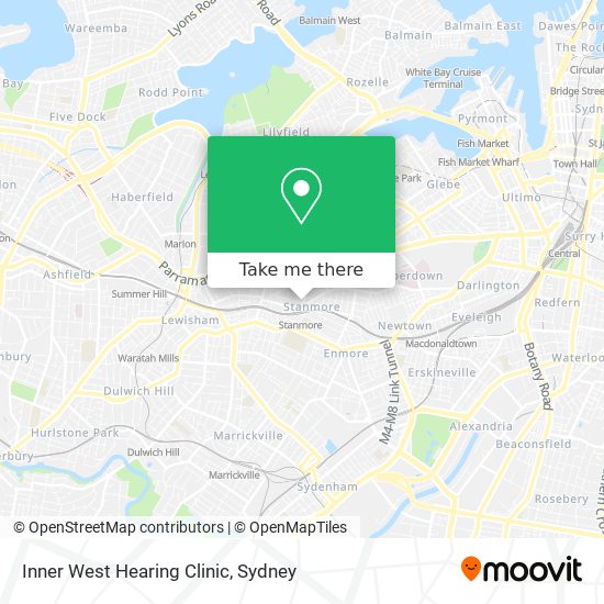 Mapa Inner West Hearing Clinic