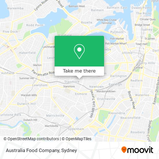 Australia Food Company map