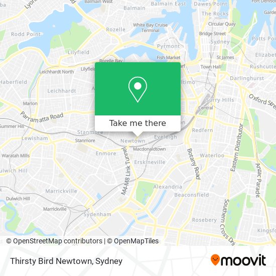 Thirsty Bird Newtown map