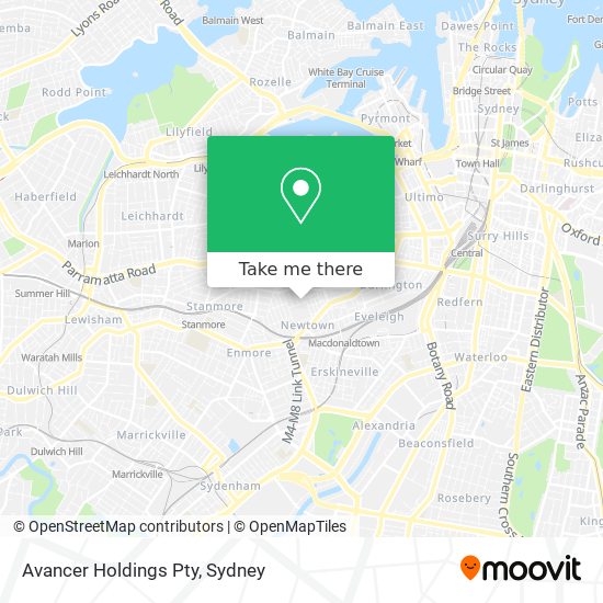 Avancer Holdings Pty map