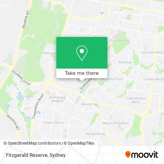 Fitzgerald Reserve map