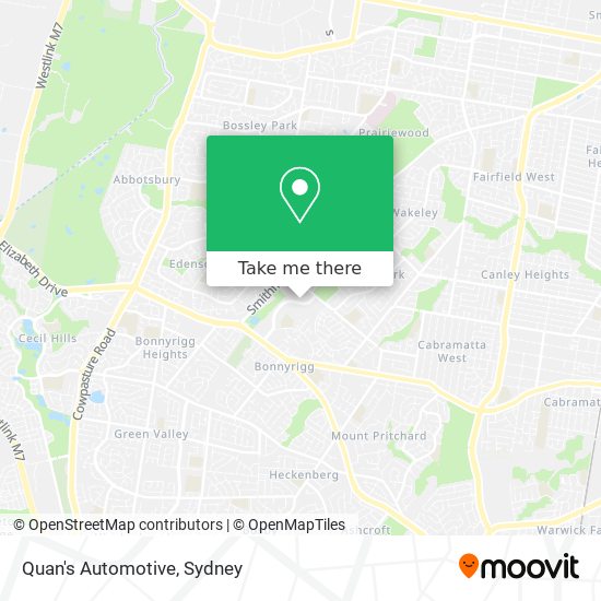 Quan's Automotive map