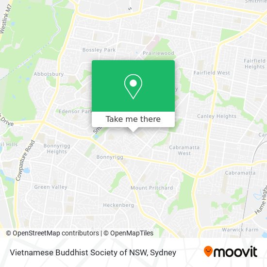 Vietnamese Buddhist Society of NSW map