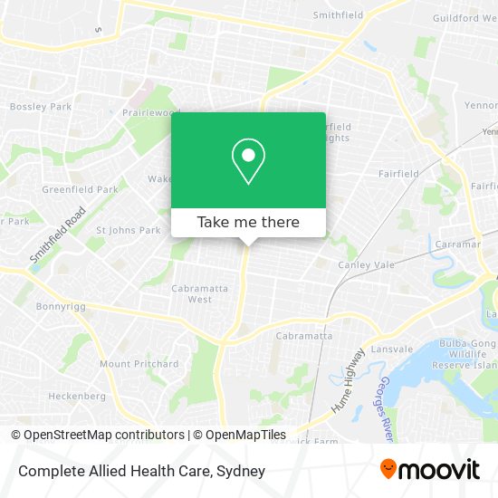 Complete Allied Health Care map