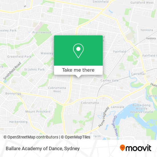 Ballare Academy of Dance map