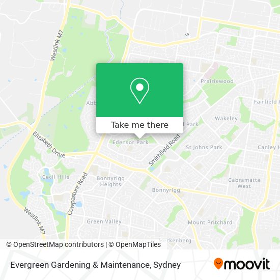 Evergreen Gardening & Maintenance map