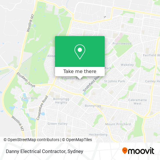 Danny Electrical Contractor map