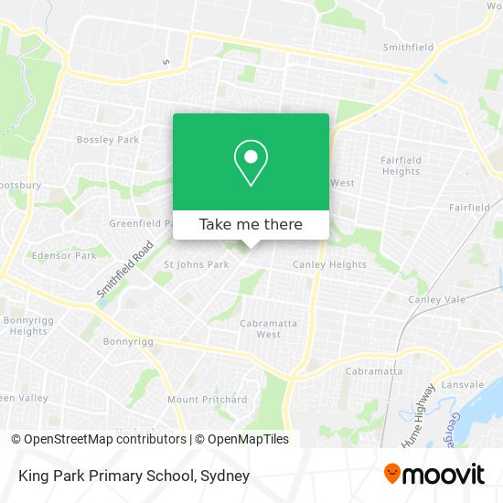 Mapa King Park Primary School