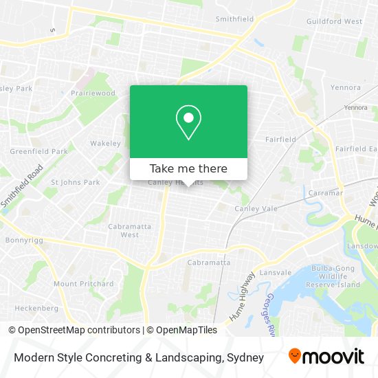 Modern Style Concreting & Landscaping map