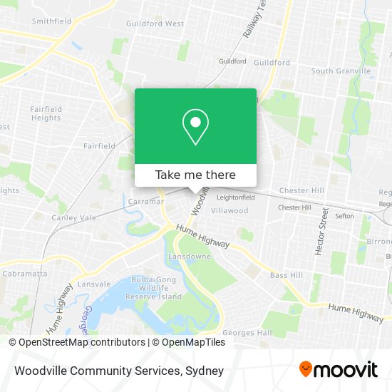 Mapa Woodville Community Services