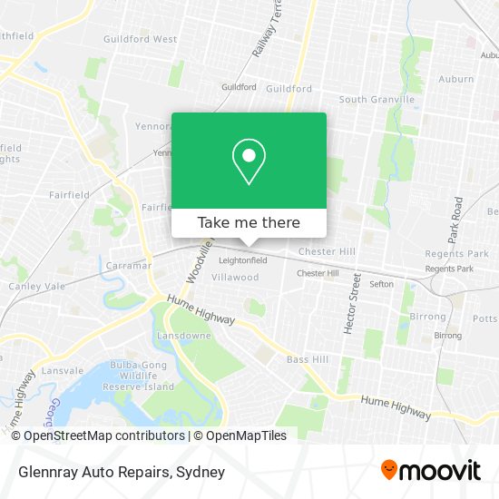 Glennray Auto Repairs map