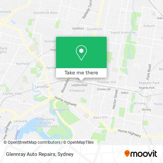 Mapa Glennray Auto Repairs