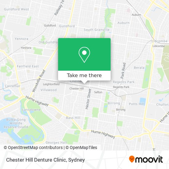 Mapa Chester Hill Denture Clinic