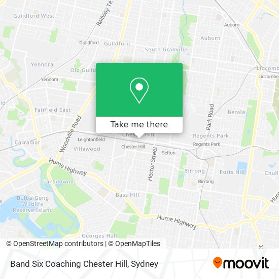 Band Six Coaching Chester Hill map