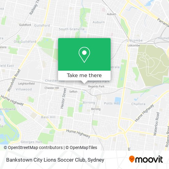 Bankstown City Lions Soccer Club map