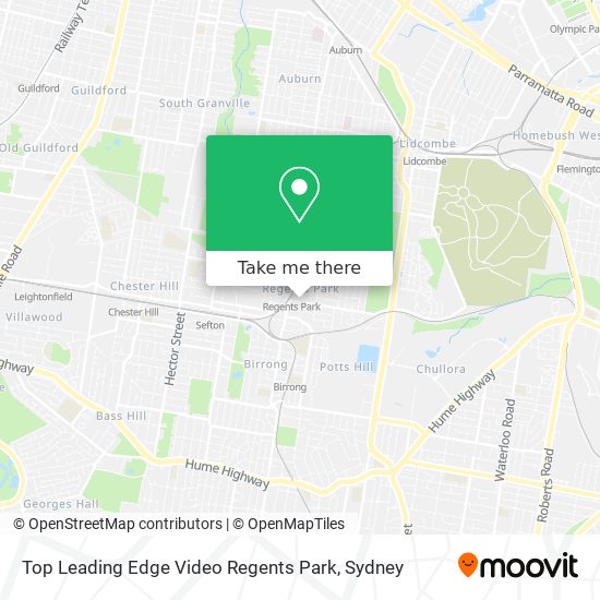 Mapa Top Leading Edge Video Regents Park