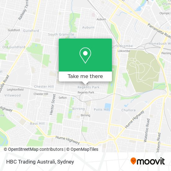 HBC Trading Australi map
