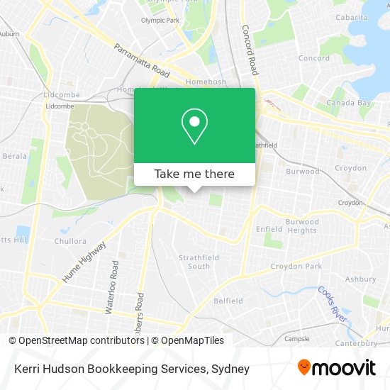 Kerri Hudson Bookkeeping Services map