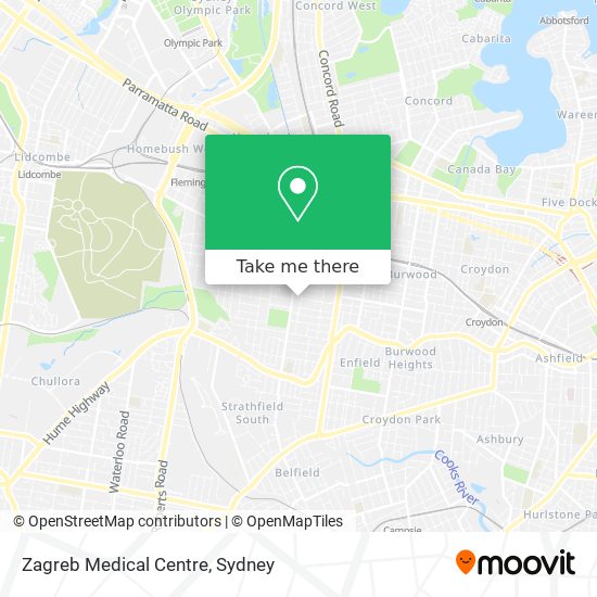 Mapa Zagreb Medical Centre