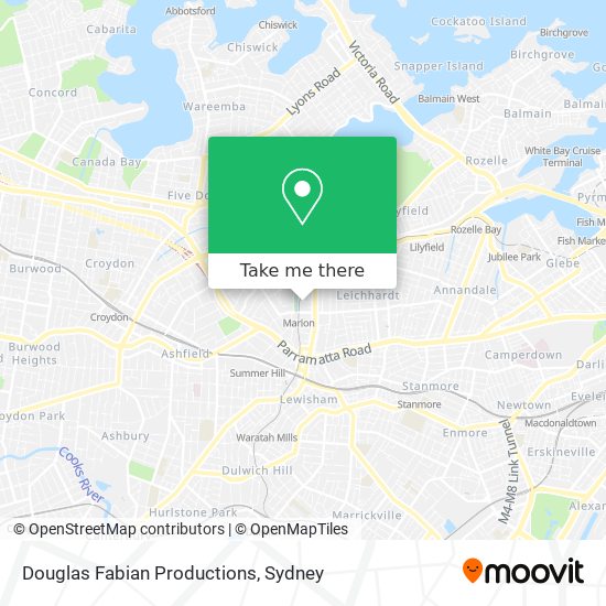 Douglas Fabian Productions map