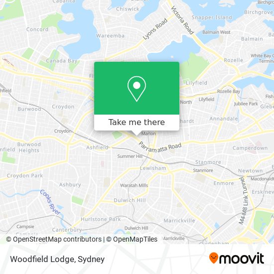 Woodfield Lodge map