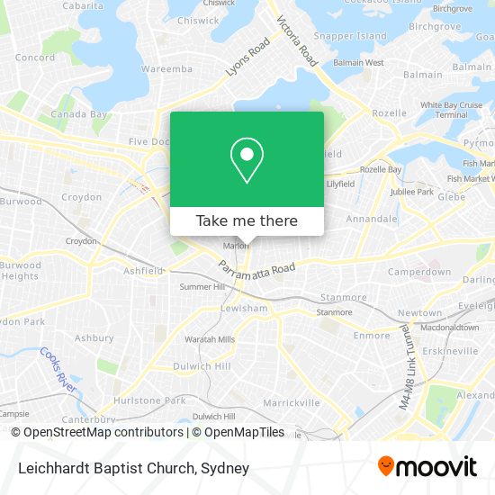 Mapa Leichhardt Baptist Church