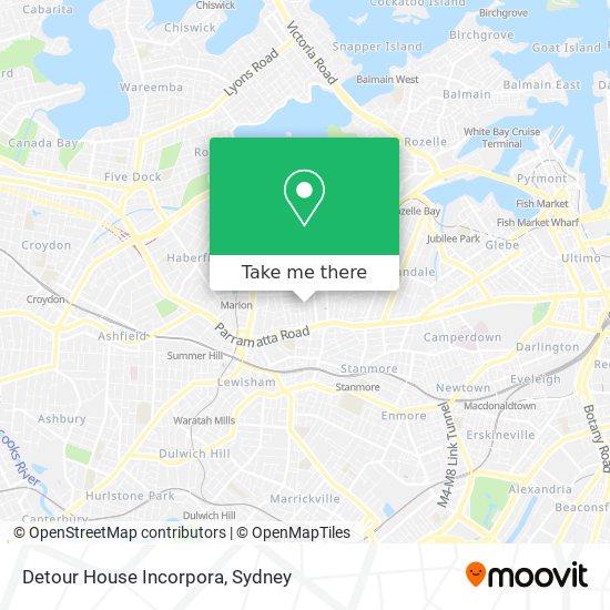 Detour House Incorpora map