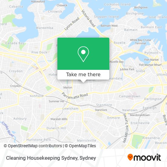 Cleaning Housekeeping Sydney map