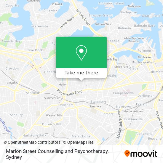 Marion Street Counselling and Psychotherapy map