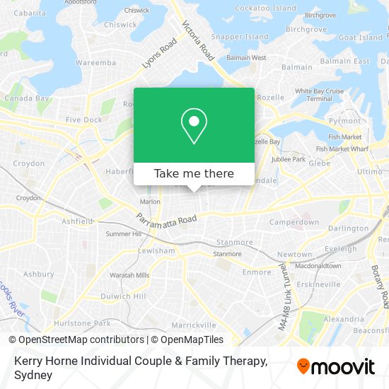 Mapa Kerry Horne Individual Couple & Family Therapy