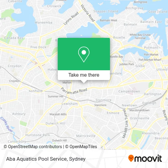 Mapa Aba Aquatics Pool Service