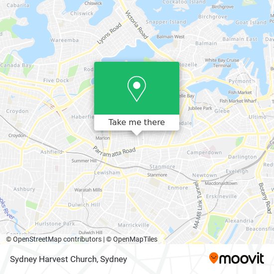 Sydney Harvest Church map