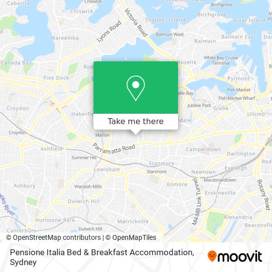 Pensione Italia Bed & Breakfast Accommodation map