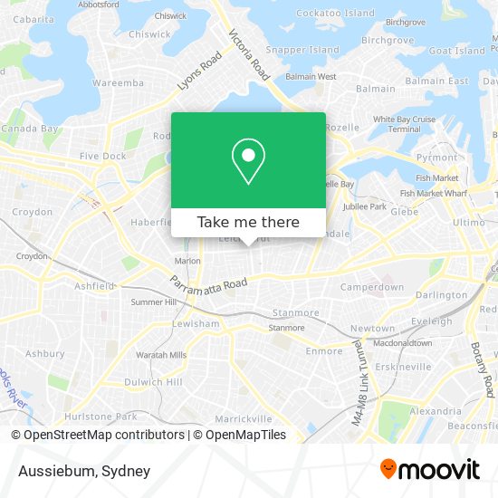 Aussiebum map