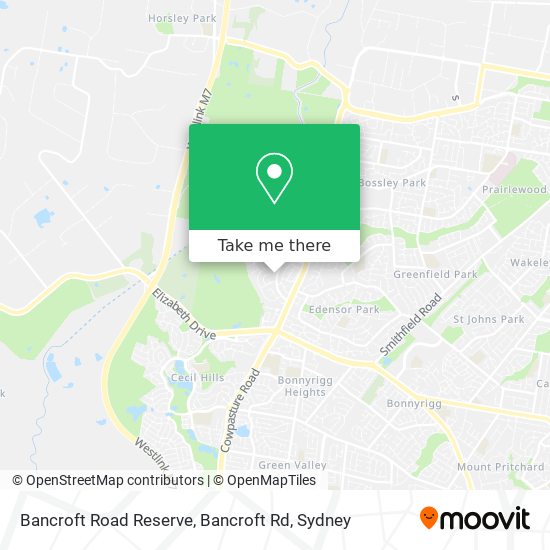 Bancroft Road Reserve, Bancroft Rd map