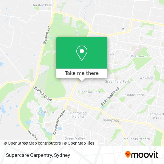 Supercare Carpentry map