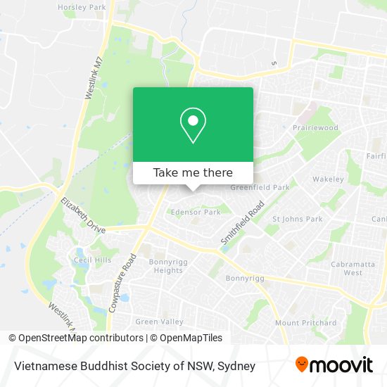 Mapa Vietnamese Buddhist Society of NSW