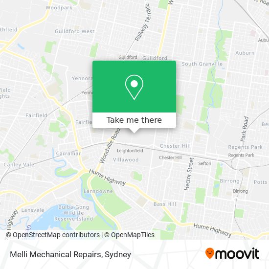 Melli Mechanical Repairs map