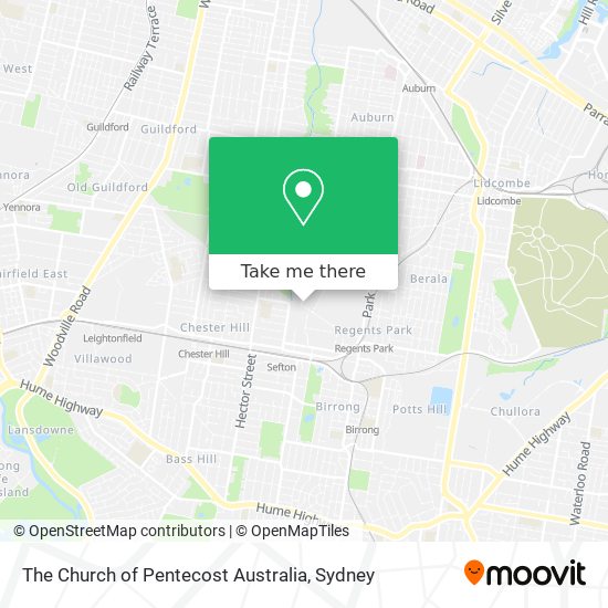 Mapa The Church of Pentecost Australia