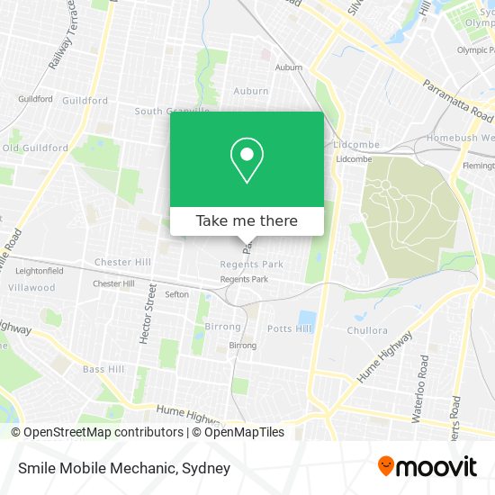 Mapa Smile Mobile Mechanic