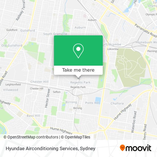 Hyundae Airconditioning Services map