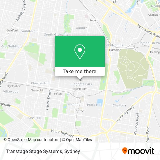 Transtage Stage Systems map