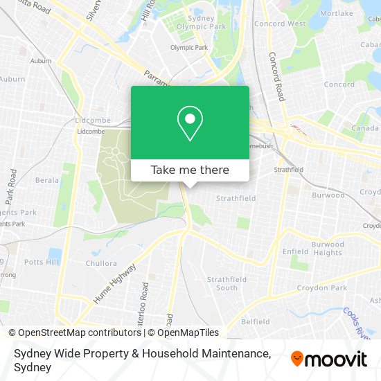 Sydney Wide Property & Household Maintenance map